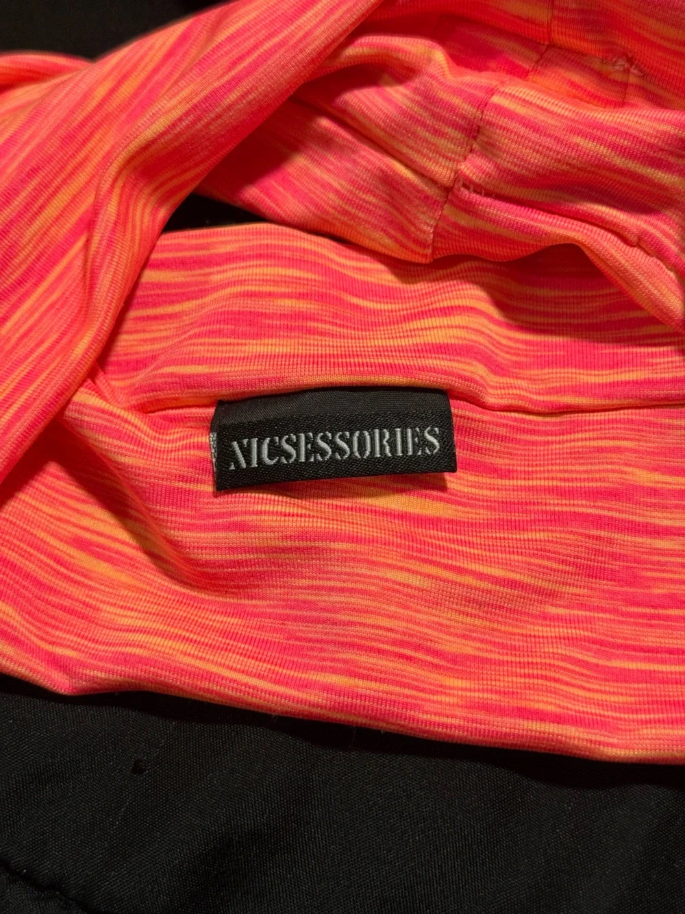Women's Pink-Orange workout headband Nicessories